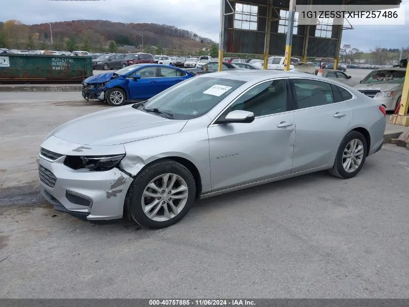 2017 Chevrolet Malibu 1Lt VIN: 1G1ZE5STXHF257486 Lot: 40757885