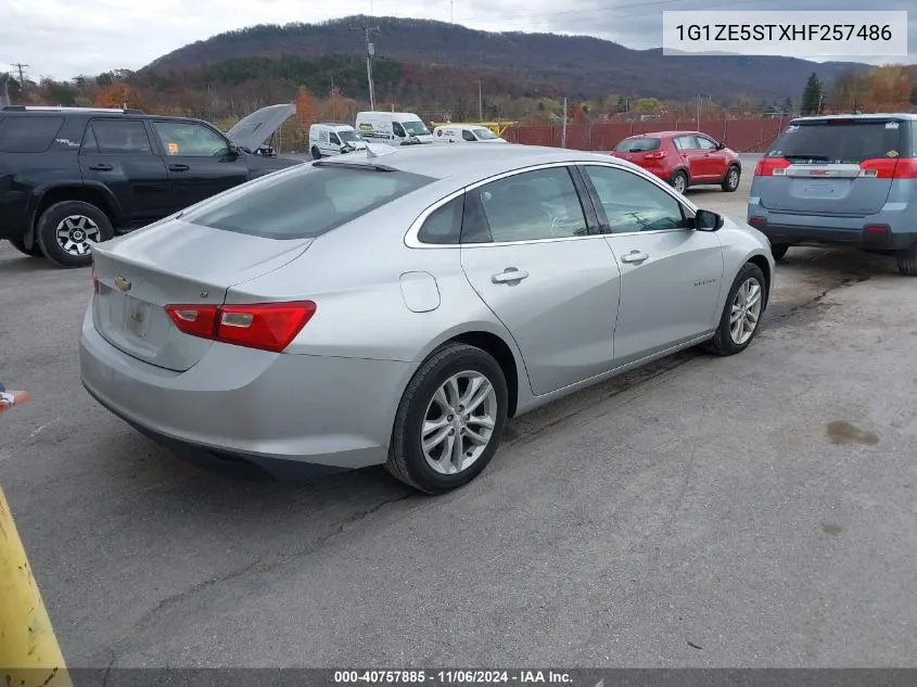 2017 Chevrolet Malibu 1Lt VIN: 1G1ZE5STXHF257486 Lot: 40757885