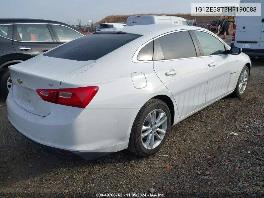 2017 Chevrolet Malibu 1Lt VIN: 1G1ZE5ST3HF190083 Lot: 40766762