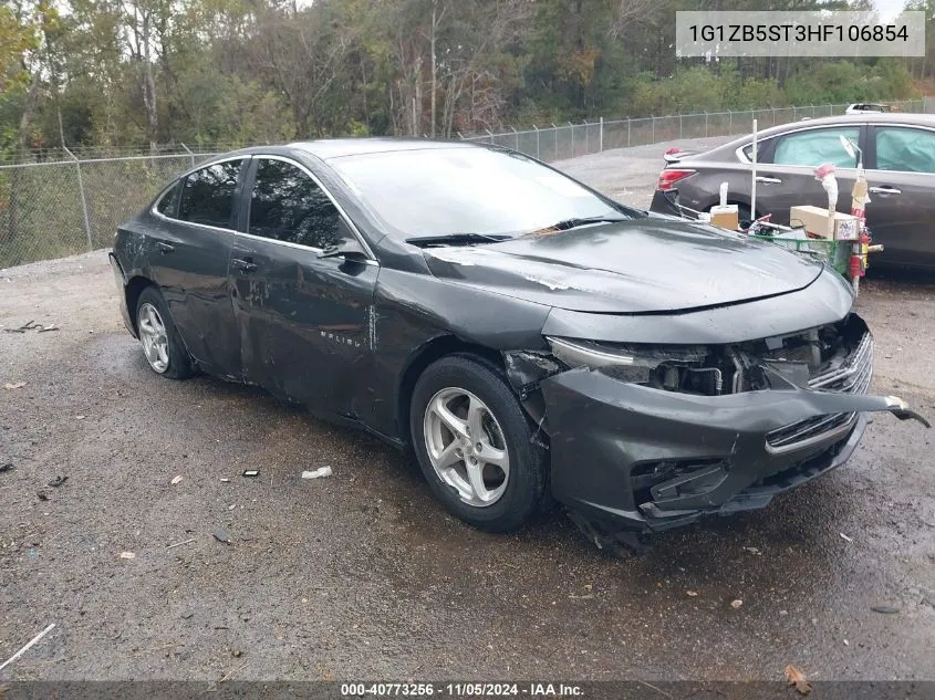 2017 Chevrolet Malibu Ls VIN: 1G1ZB5ST3HF106854 Lot: 40773256