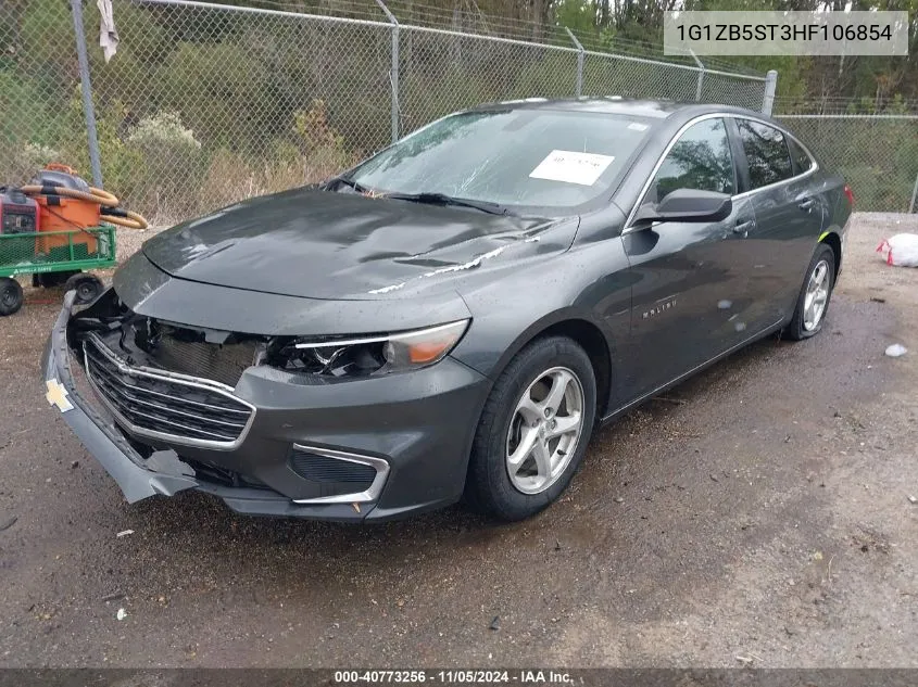 2017 Chevrolet Malibu Ls VIN: 1G1ZB5ST3HF106854 Lot: 40773256