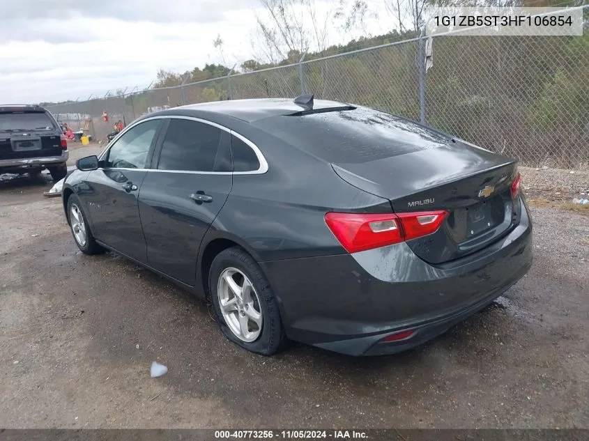 2017 Chevrolet Malibu Ls VIN: 1G1ZB5ST3HF106854 Lot: 40773256