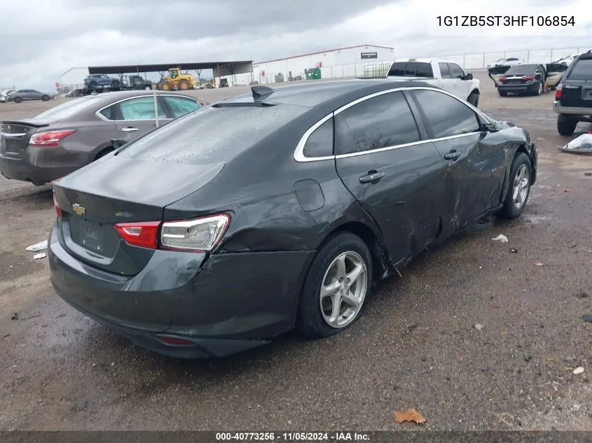 2017 Chevrolet Malibu Ls VIN: 1G1ZB5ST3HF106854 Lot: 40773256