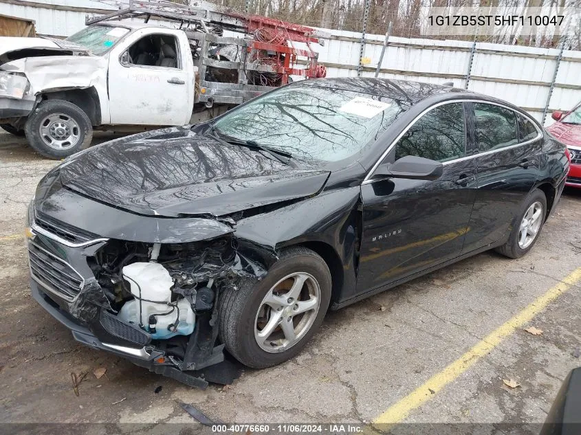 2017 Chevrolet Malibu Ls VIN: 1G1ZB5ST5HF110047 Lot: 40776660