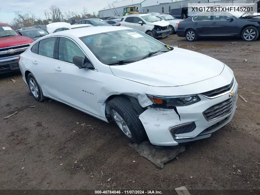 2017 Chevrolet Malibu VIN: X1G1ZB5TXHF145201 Lot: 40784046