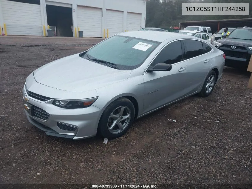 2017 Chevrolet Malibu 1Fl VIN: 1G1ZC5ST1HF244258 Lot: 40799989