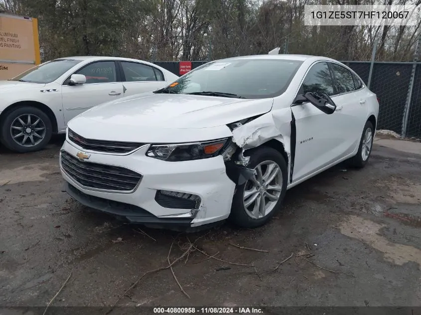 2017 Chevrolet Malibu 1Lt VIN: 1G1ZE5ST7HF120067 Lot: 40800958