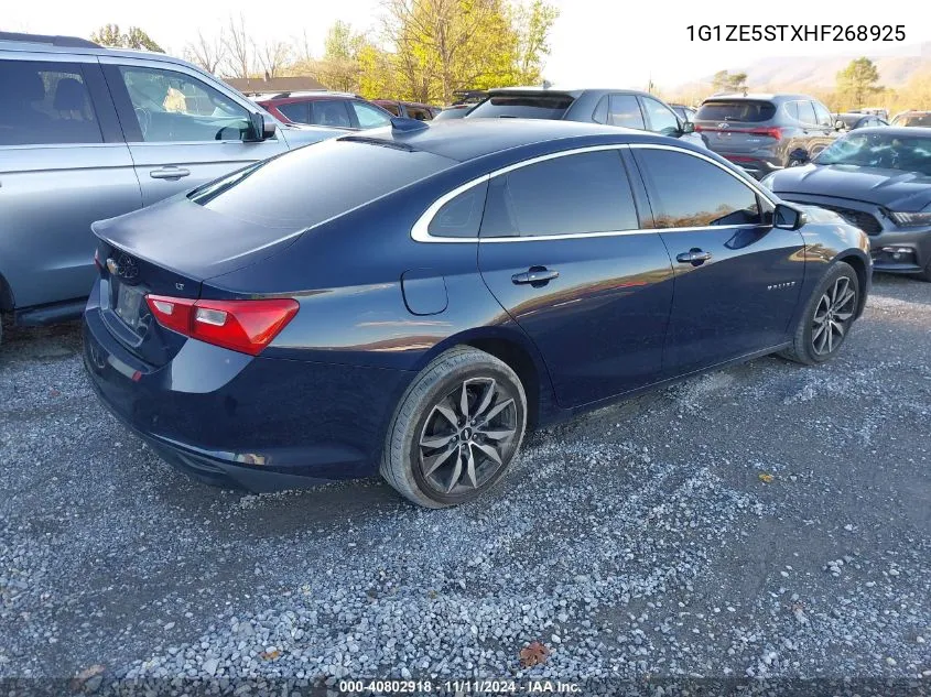 2017 Chevrolet Malibu 1Lt VIN: 1G1ZE5STXHF268925 Lot: 40802918