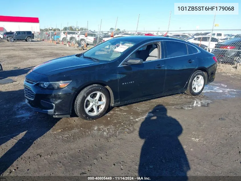 2017 Chevrolet Malibu Ls VIN: 1G1ZB5ST6HF179068 Lot: 40805449