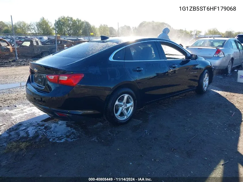 2017 Chevrolet Malibu Ls VIN: 1G1ZB5ST6HF179068 Lot: 40805449