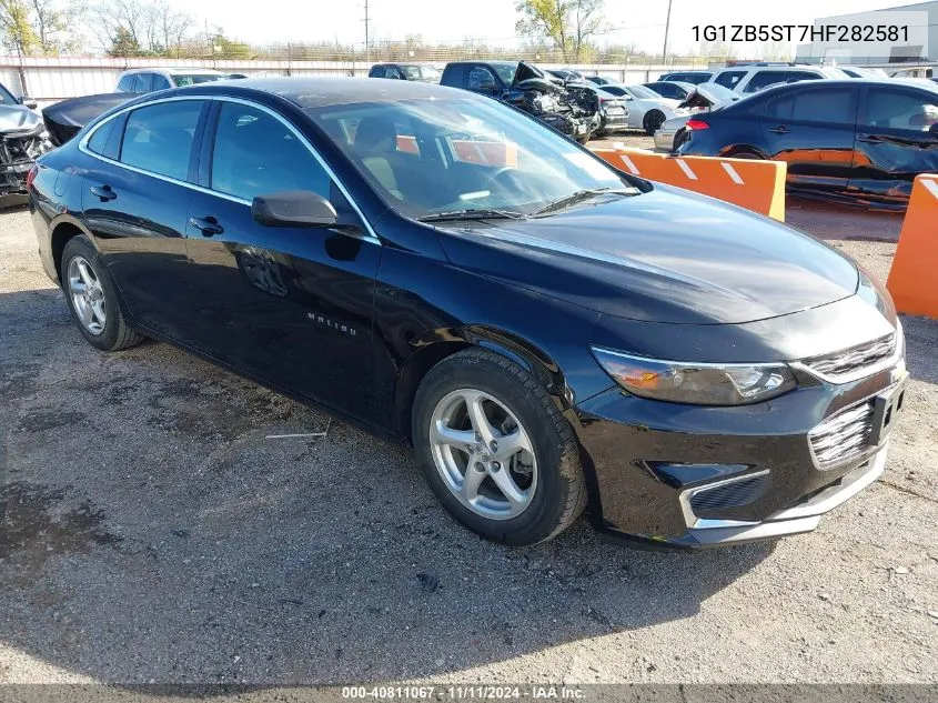 2017 Chevrolet Malibu Ls VIN: 1G1ZB5ST7HF282581 Lot: 40811067