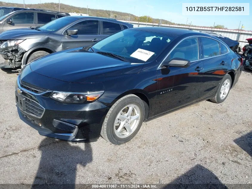 2017 Chevrolet Malibu Ls VIN: 1G1ZB5ST7HF282581 Lot: 40811067