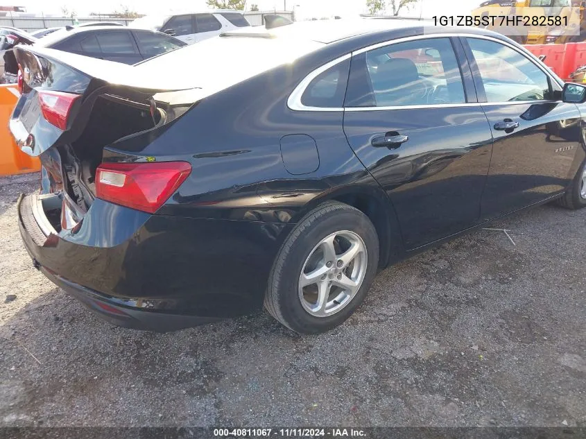 2017 Chevrolet Malibu Ls VIN: 1G1ZB5ST7HF282581 Lot: 40811067