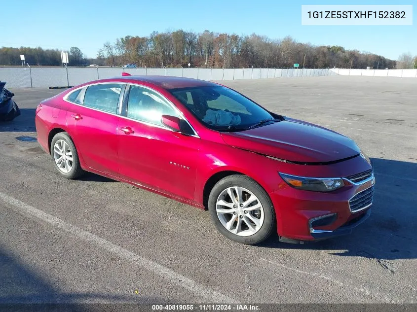 2017 Chevrolet Malibu 1Lt VIN: 1G1ZE5STXHF152382 Lot: 40819055