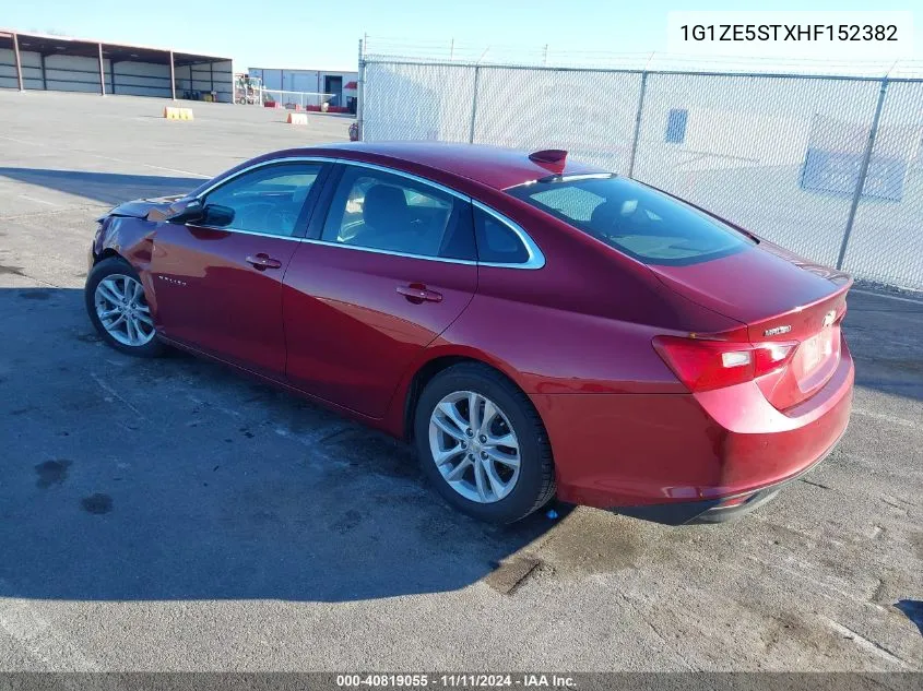 2017 Chevrolet Malibu 1Lt VIN: 1G1ZE5STXHF152382 Lot: 40819055