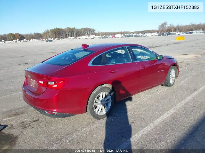 2017 Chevrolet Malibu 1Lt VIN: 1G1ZE5STXHF152382 Lot: 40819055