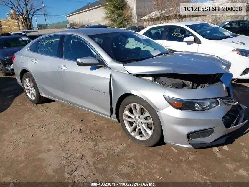 2017 Chevrolet Malibu 1Lt VIN: 1G1ZE5ST6HF200038 Lot: 40823071