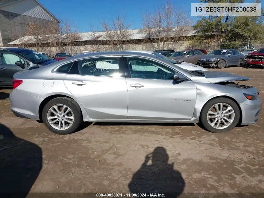 2017 Chevrolet Malibu 1Lt VIN: 1G1ZE5ST6HF200038 Lot: 40823071