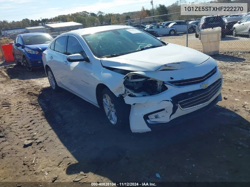 2017 Chevrolet Malibu 1Lt VIN: 1G1ZE5STXHF222270 Lot: 40828104