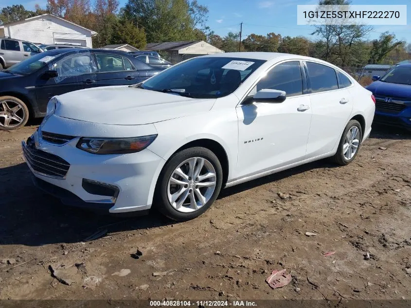 2017 Chevrolet Malibu 1Lt VIN: 1G1ZE5STXHF222270 Lot: 40828104