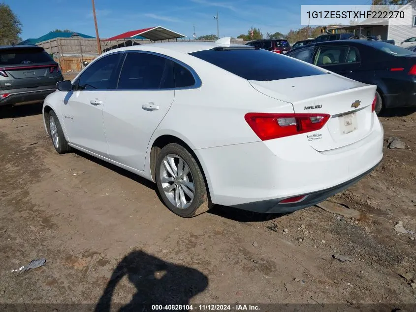 2017 Chevrolet Malibu 1Lt VIN: 1G1ZE5STXHF222270 Lot: 40828104