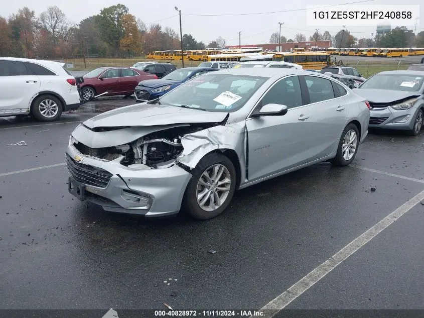 2017 Chevrolet Malibu 1Lt VIN: 1G1ZE5ST2HF240858 Lot: 40828972