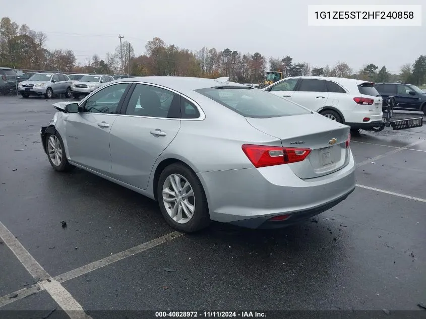 2017 Chevrolet Malibu 1Lt VIN: 1G1ZE5ST2HF240858 Lot: 40828972