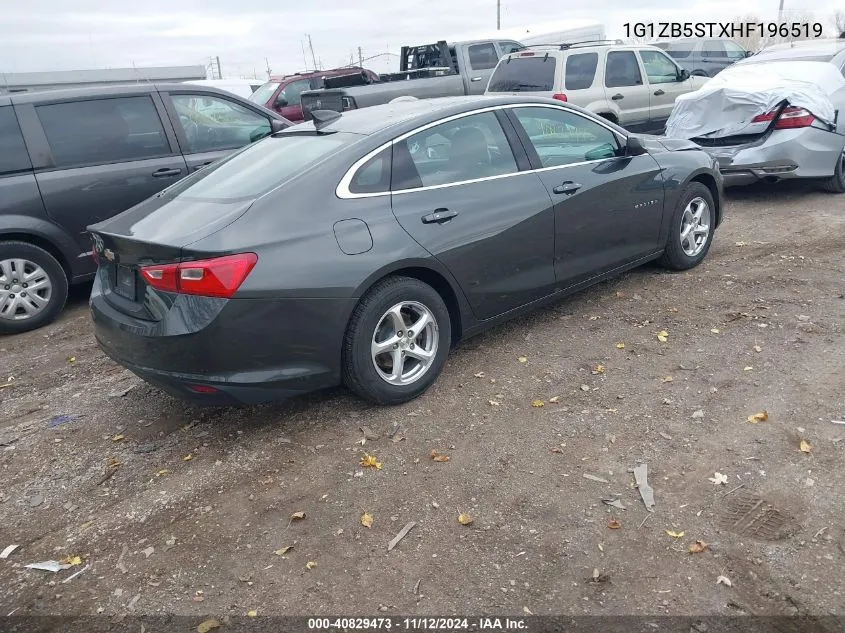 2017 Chevrolet Malibu Ls VIN: 1G1ZB5STXHF196519 Lot: 40829473