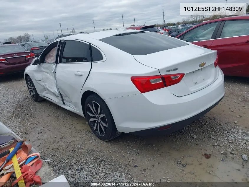 2017 Chevrolet Malibu 1Lt VIN: 1G1ZE5ST2HF148309 Lot: 40829614