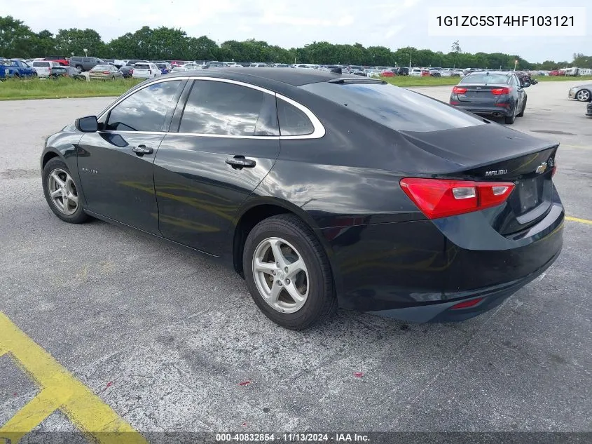 2017 Chevrolet Malibu 1Fl VIN: 1G1ZC5ST4HF103121 Lot: 40832854