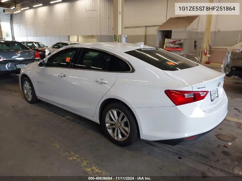 2017 Chevrolet Malibu 1Lt VIN: 1G1ZE5ST8HF251864 Lot: 40836004