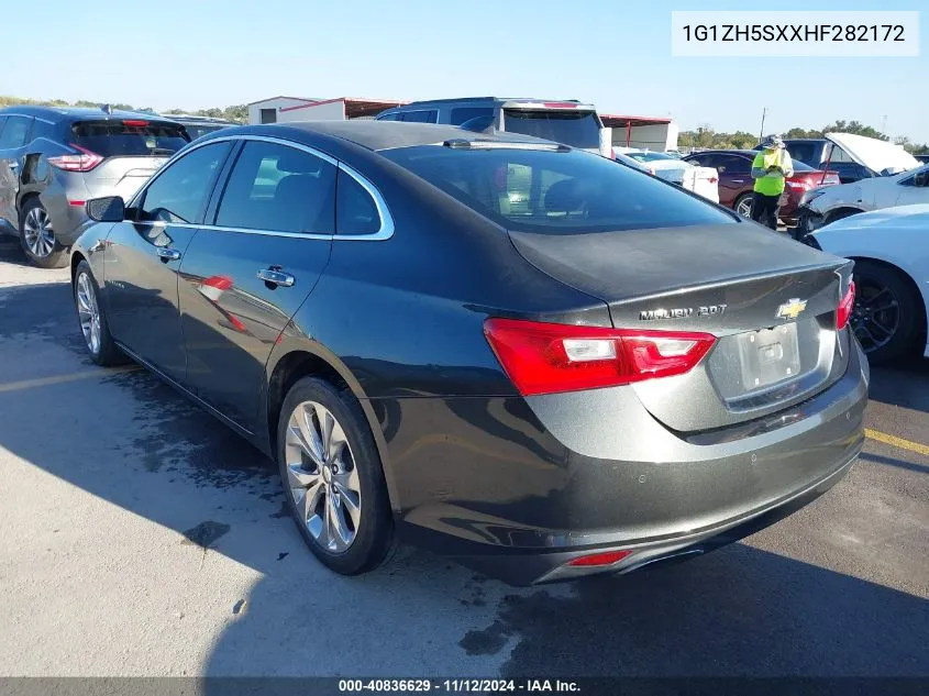 2017 Chevrolet Malibu Premier VIN: 1G1ZH5SXXHF282172 Lot: 40836629