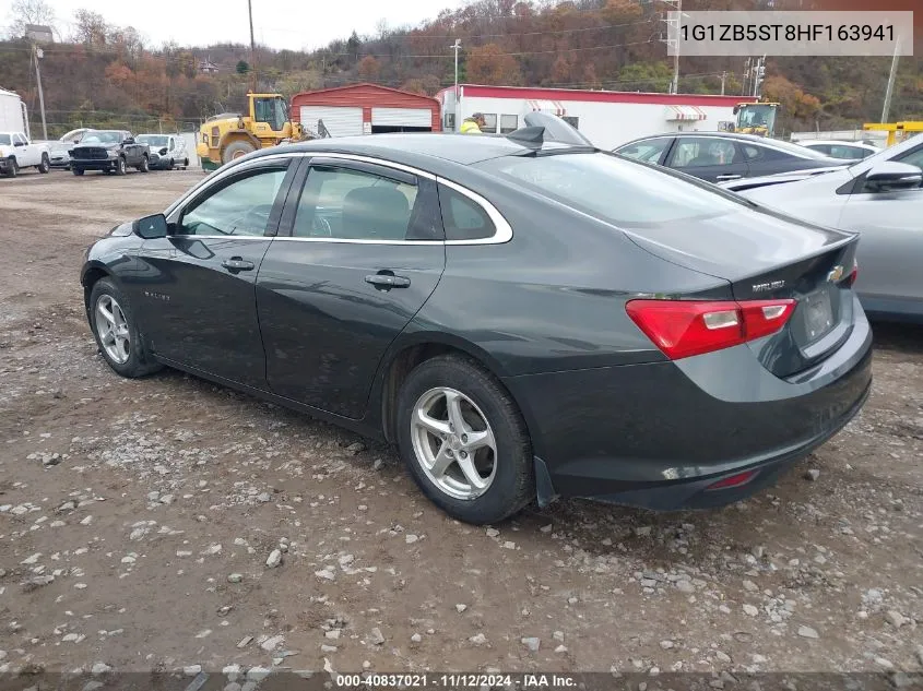 2017 Chevrolet Malibu Ls VIN: 1G1ZB5ST8HF163941 Lot: 40837021