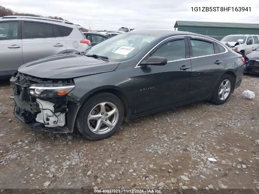 2017 Chevrolet Malibu Ls VIN: 1G1ZB5ST8HF163941 Lot: 40837021