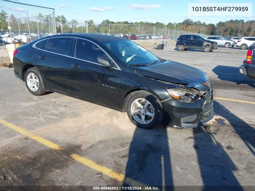 2017 Chevrolet Malibu Ls VIN: 1G1B5ST4HF279959 Lot: 40846982