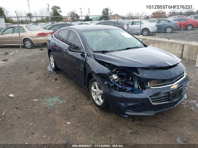 2017 Chevrolet Malibu Ls VIN: 1G1ZB5ST6HF276237 Lot: 40848427