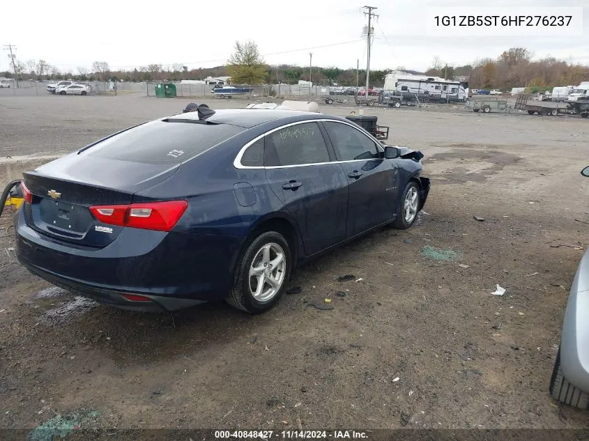 2017 Chevrolet Malibu Ls VIN: 1G1ZB5ST6HF276237 Lot: 40848427