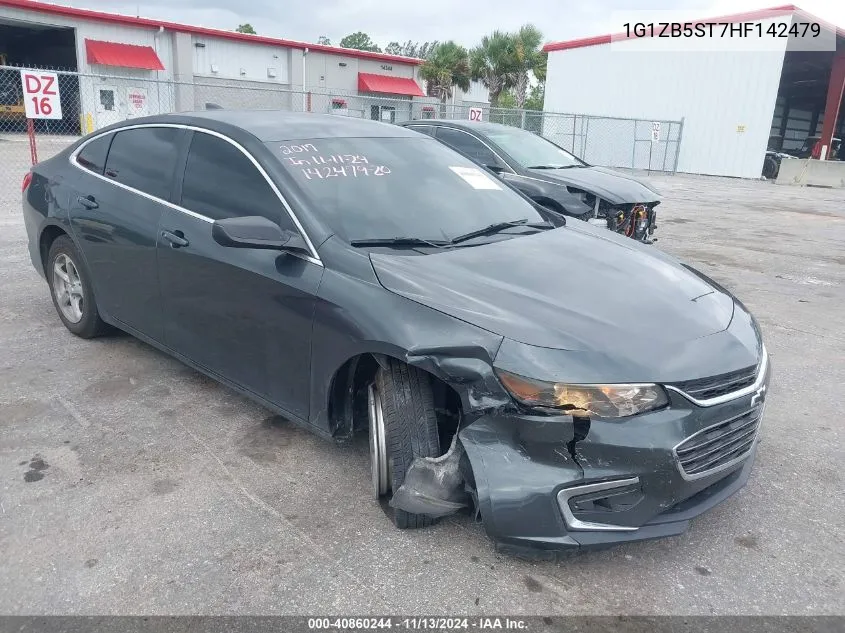 2017 Chevrolet Malibu Ls VIN: 1G1ZB5ST7HF142479 Lot: 40860244