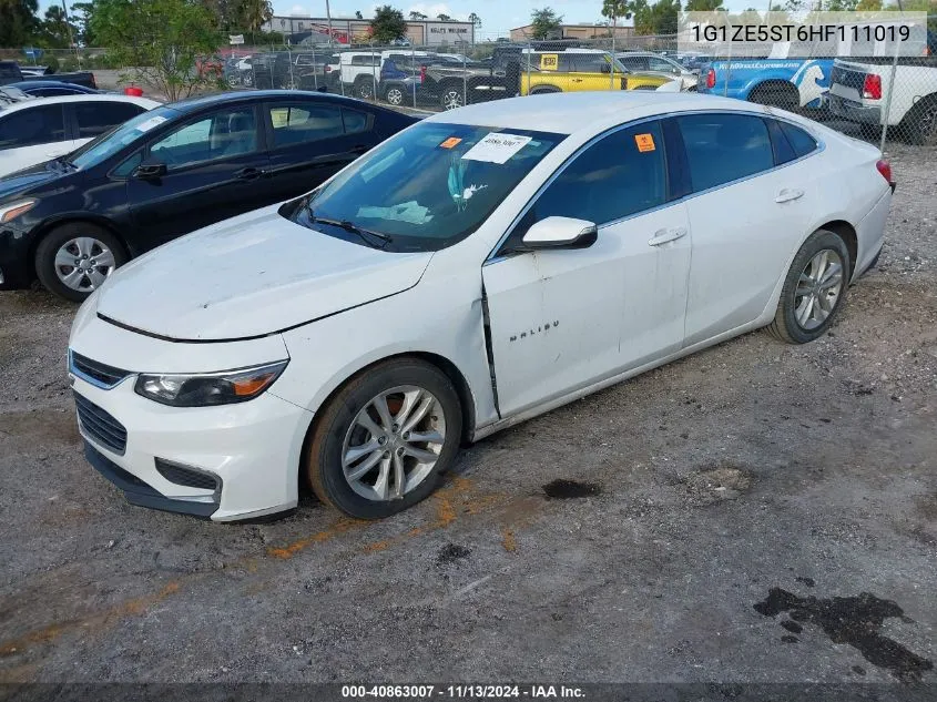 2017 Chevrolet Malibu 1Lt VIN: 1G1ZE5ST6HF111019 Lot: 40863007