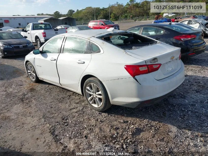 2017 Chevrolet Malibu 1Lt VIN: 1G1ZE5ST6HF111019 Lot: 40863007