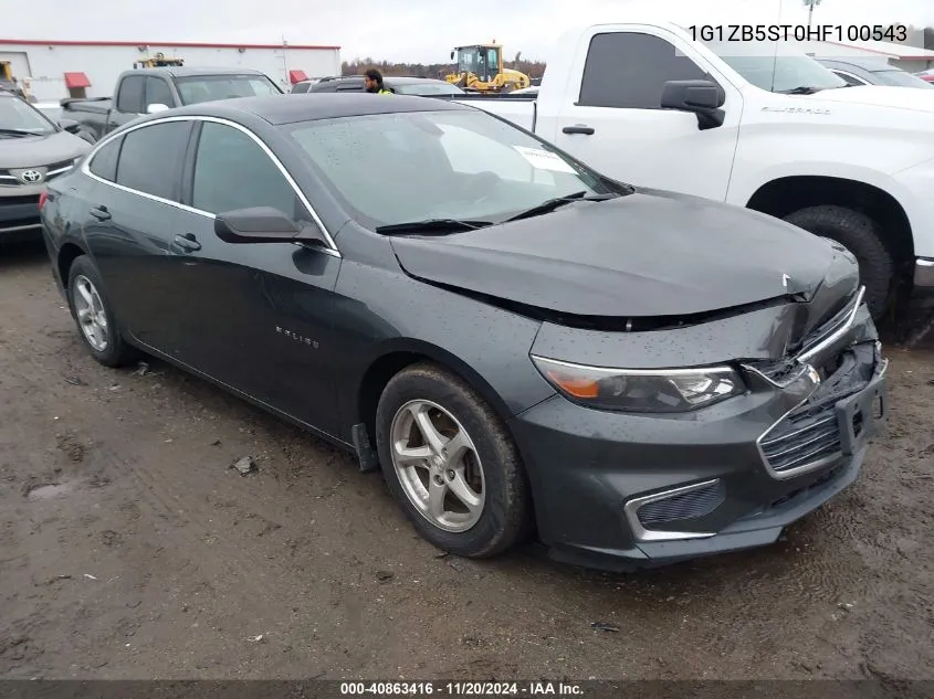 2017 Chevrolet Malibu Ls VIN: 1G1ZB5ST0HF100543 Lot: 40863416