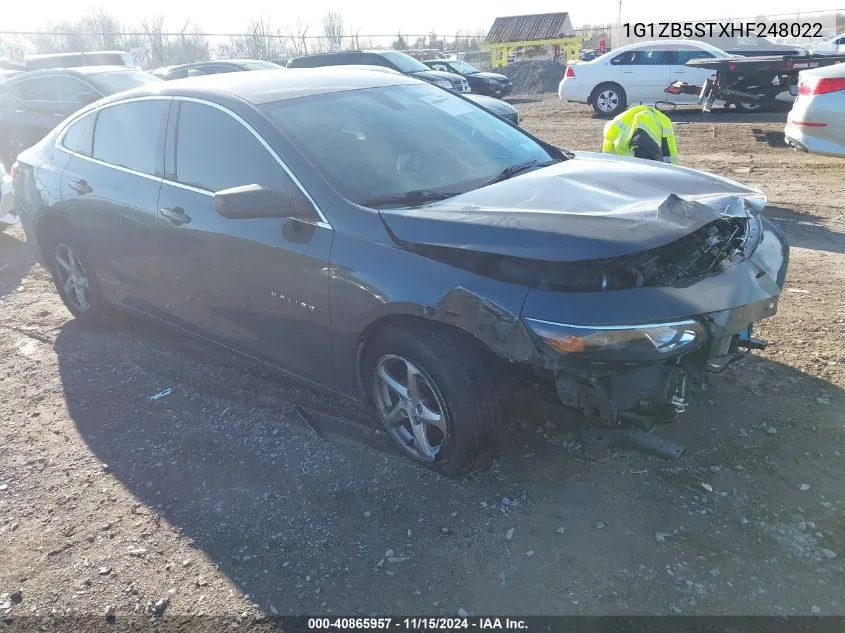 1G1ZB5STXHF248022 2017 Chevrolet Malibu Ls