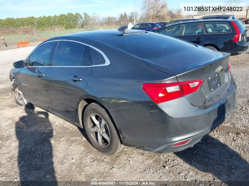 1G1ZB5STXHF248022 2017 Chevrolet Malibu Ls