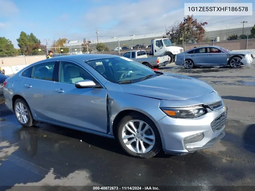 2017 Chevrolet Malibu 1Lt VIN: 1G1ZE5STXHF186578 Lot: 40872673