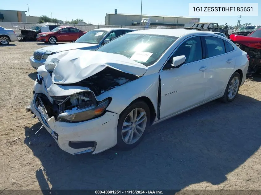 1G1ZE5ST0HF185651 2017 Chevrolet Malibu 1Lt