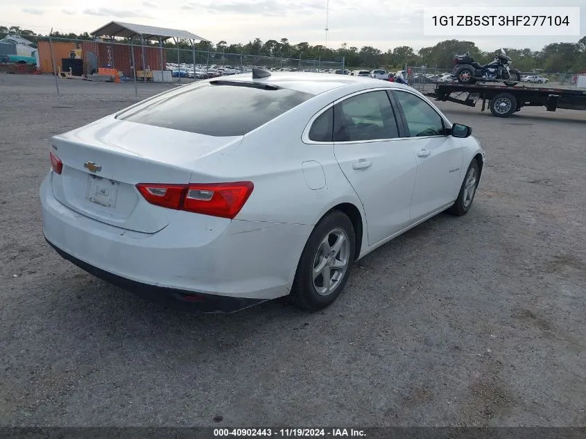 2017 Chevrolet Malibu Ls VIN: 1G1ZB5ST3HF277104 Lot: 40902443