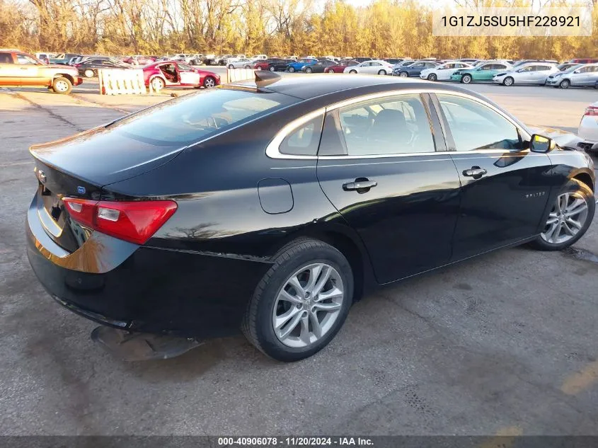 2017 Chevrolet Malibu Hybrid VIN: 1G1ZJ5SU5HF228921 Lot: 40906078