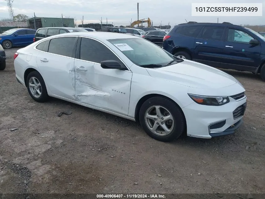 2017 Chevrolet Malibu 1Fl VIN: 1G1ZC5ST9HF239499 Lot: 40906407