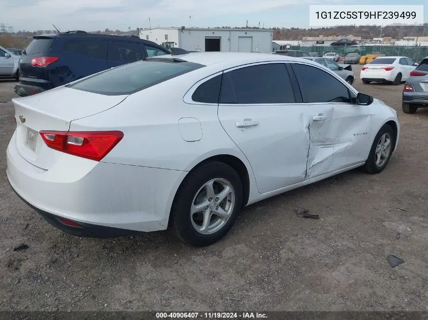 2017 Chevrolet Malibu 1Fl VIN: 1G1ZC5ST9HF239499 Lot: 40906407