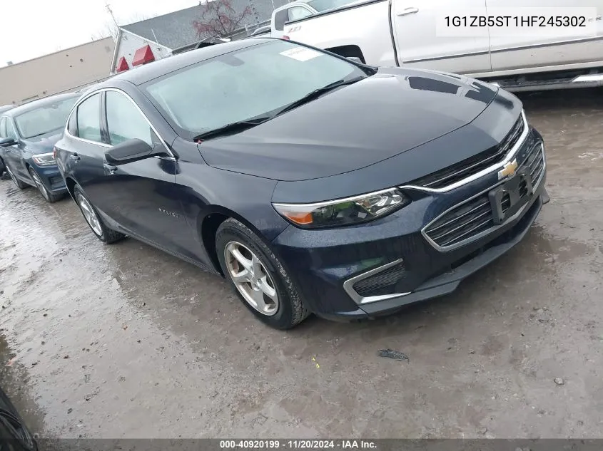 2017 Chevrolet Malibu Ls VIN: 1G1ZB5ST1HF245302 Lot: 40920199